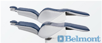 柔软舒适的靠背和 PVC 皮革制的椅垫